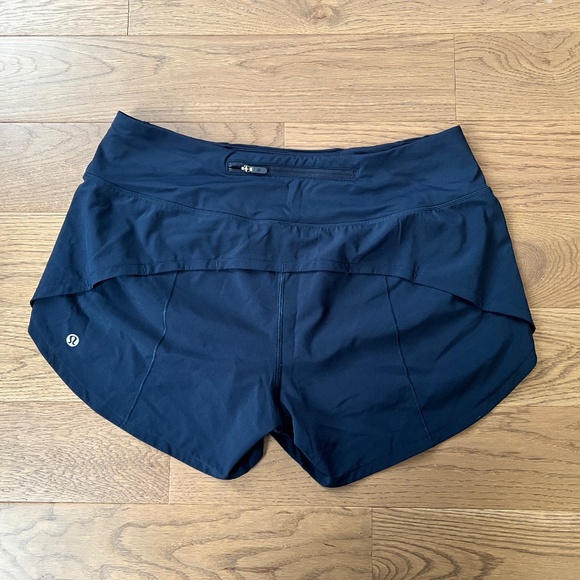 Lululemon Speed Up Mid-Rise Lined Short 4" - True Navy - Size 8 - Picture 5 of 5